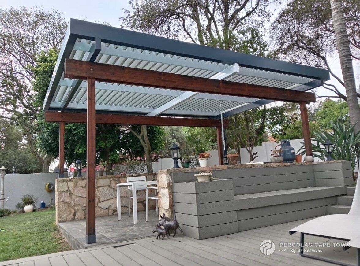 Charcoal frame what louvre panels motorzied louvre panels