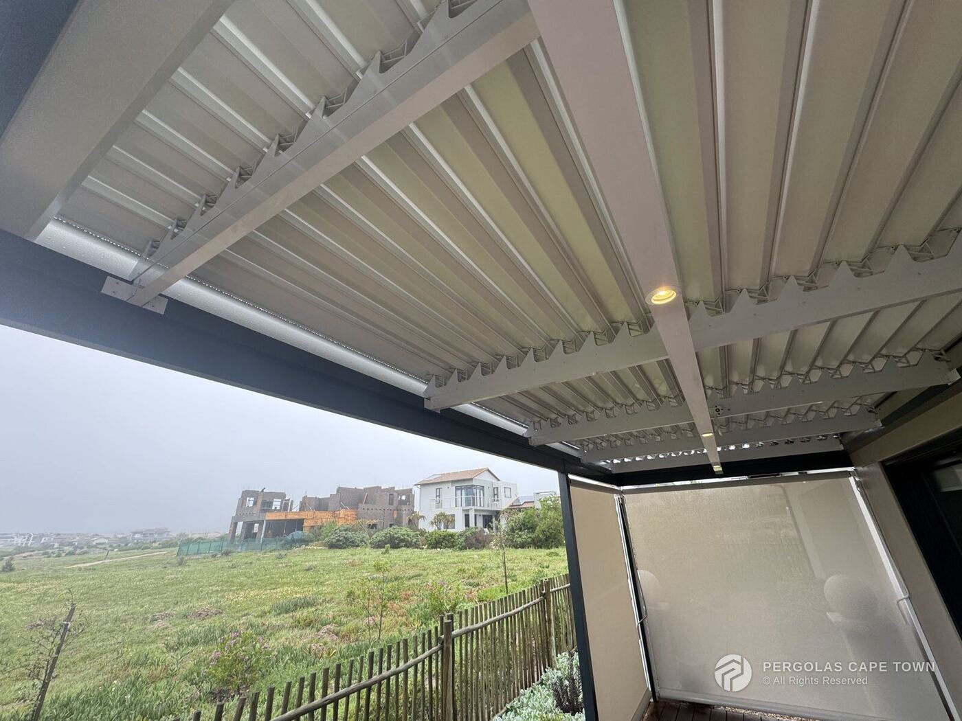 Charcoal louvre roof downlights langebaan