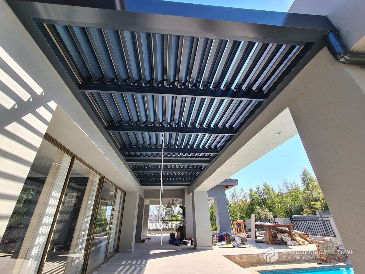 Charcoal louvre roof stellenbosch