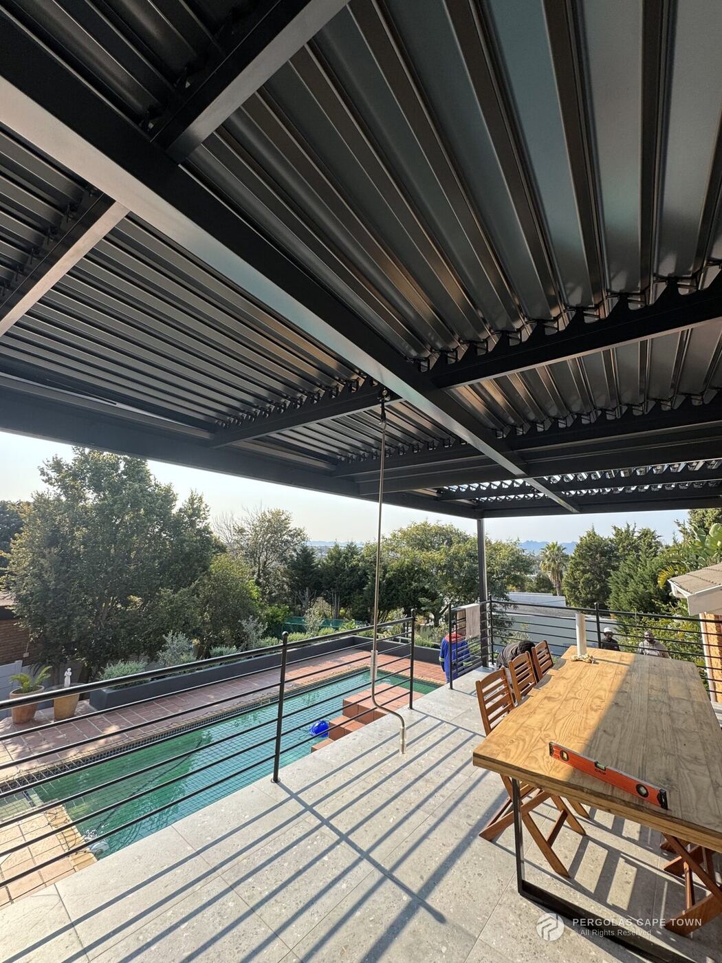 Coastal-grade aluminium outdoor structure engineered for the Western Cape