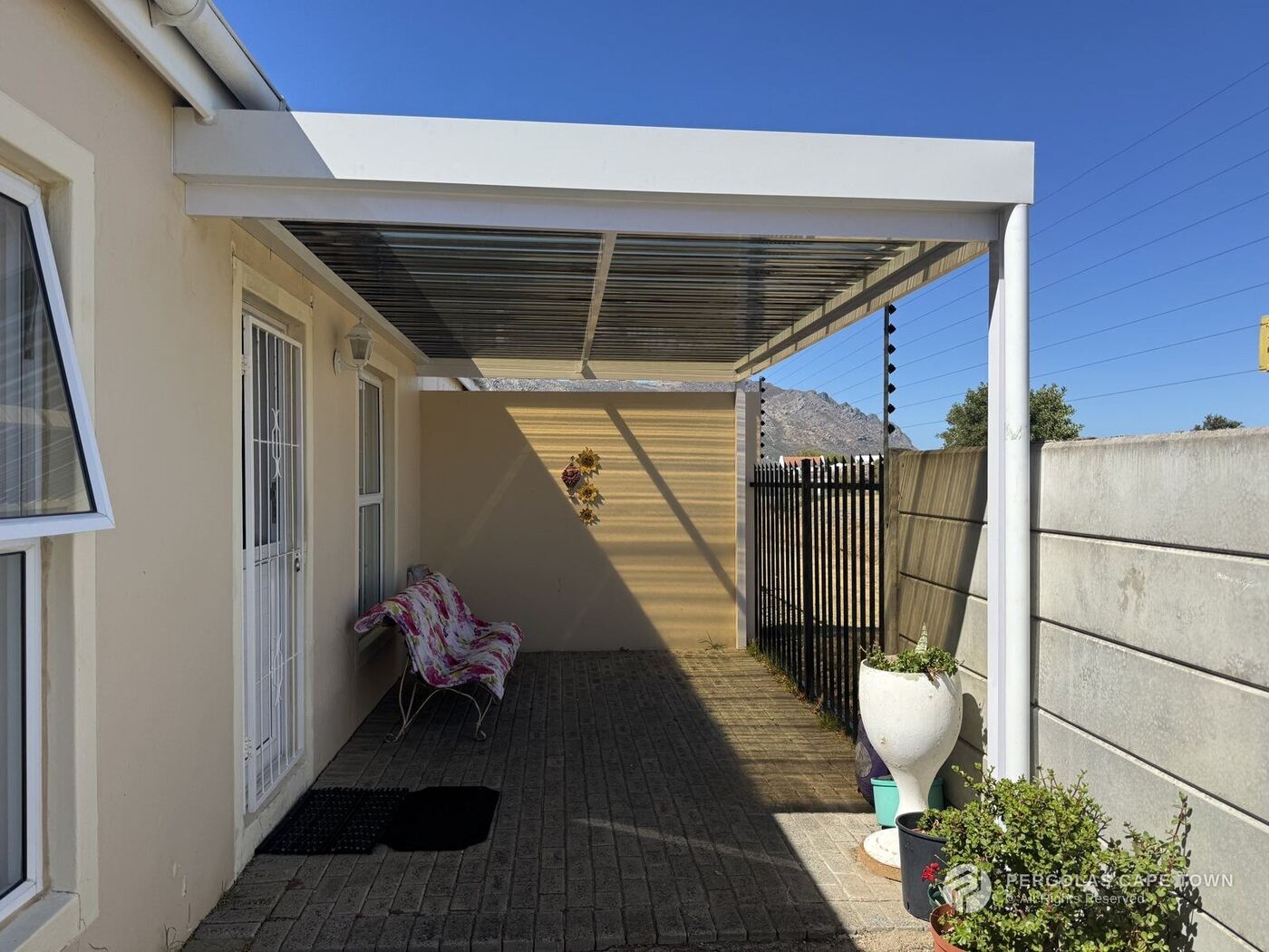Polycarbonate pergola gordons bay